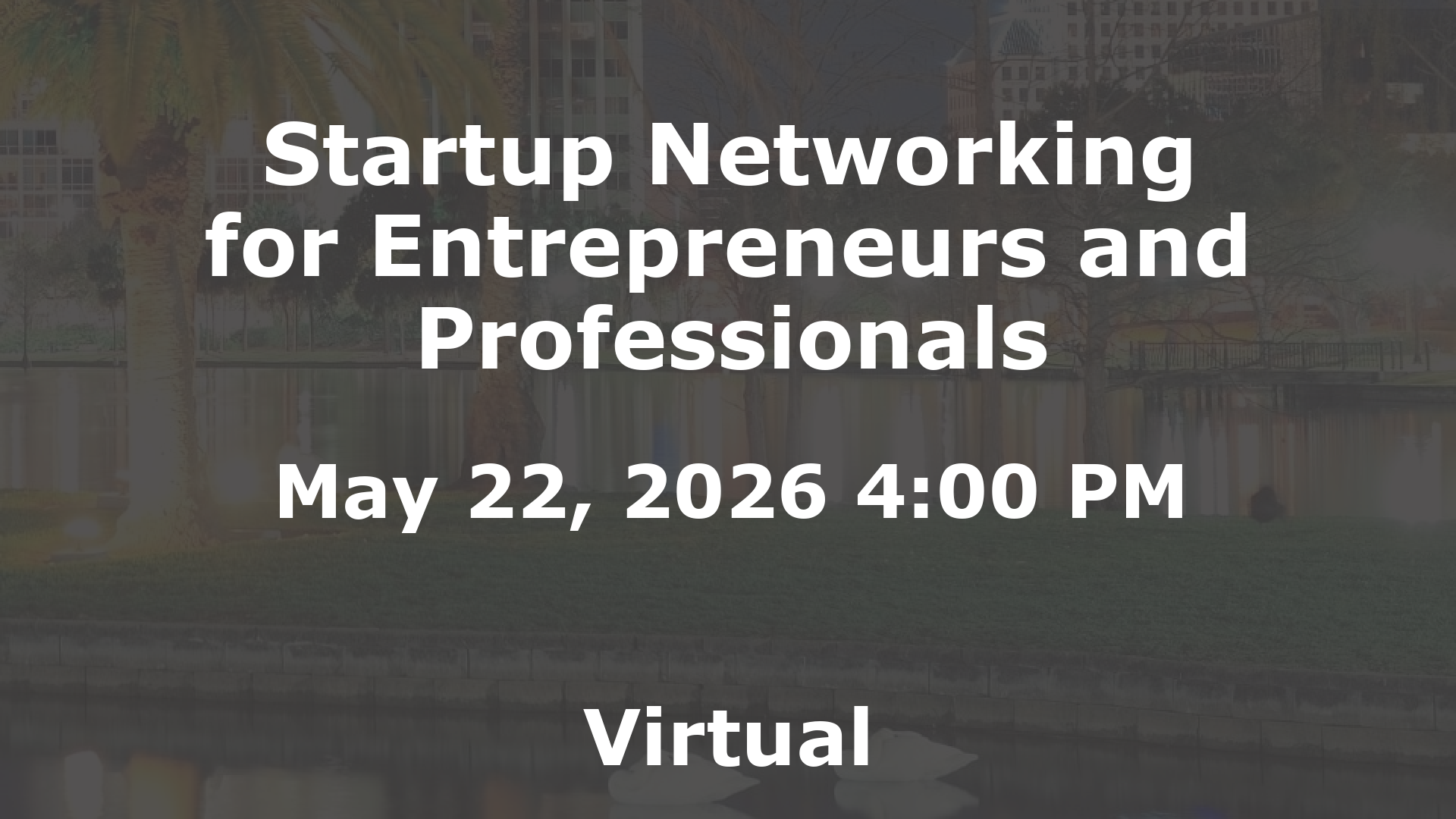 Startup Networking for Entrepreneurs and Professionals event image